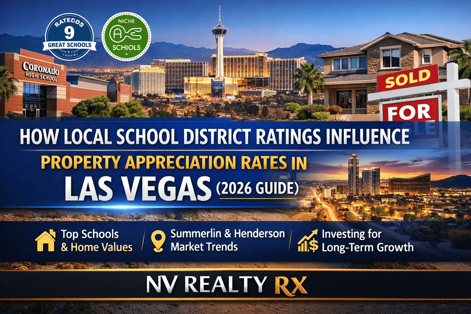 How Local School District Ratings Influence Property Appreciation Rates in Las Vegas (2026 Guide)