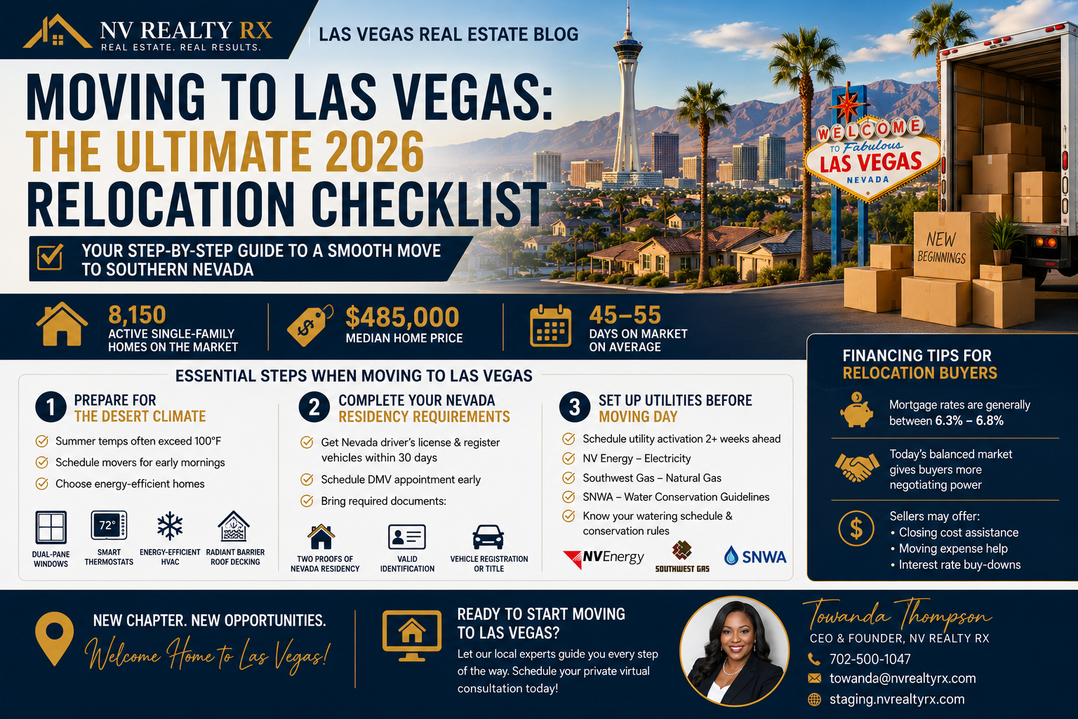 Moving to Las Vegas: The Ultimate 2026 Relocation Checklist